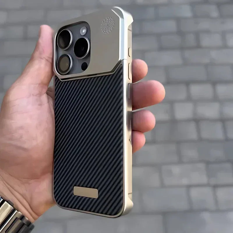 Vortex Carbon Alloy Case iPhone 16 Pro Max - Three