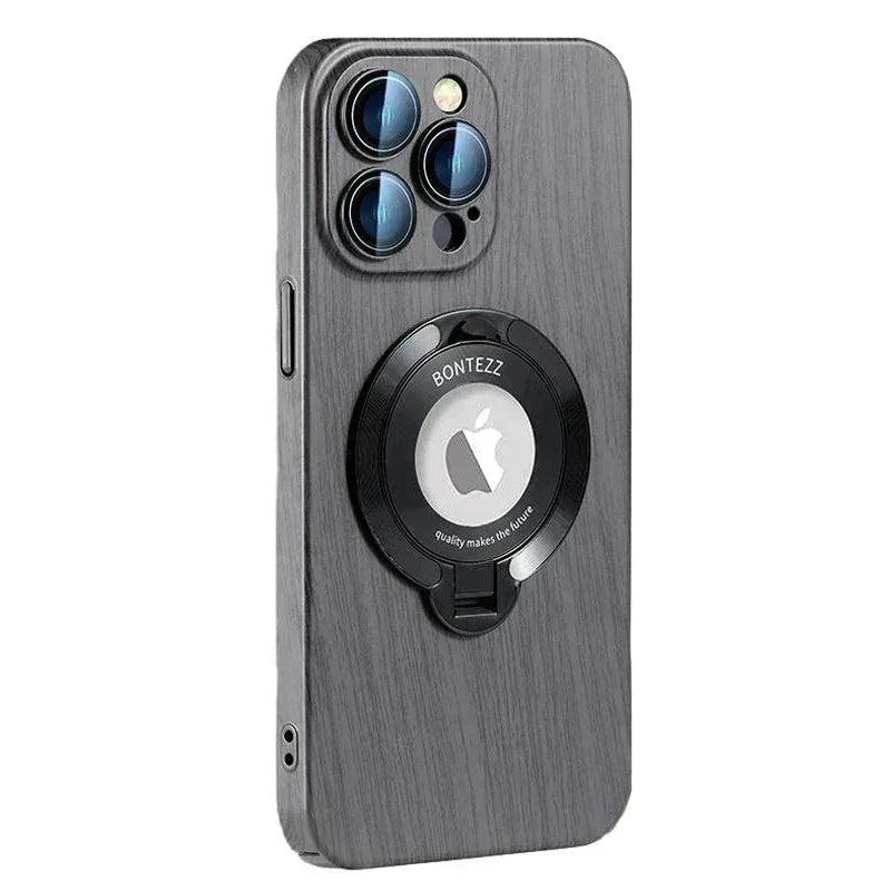 Walnut Wood Magsafe Case iPhone 14 Pro - Three