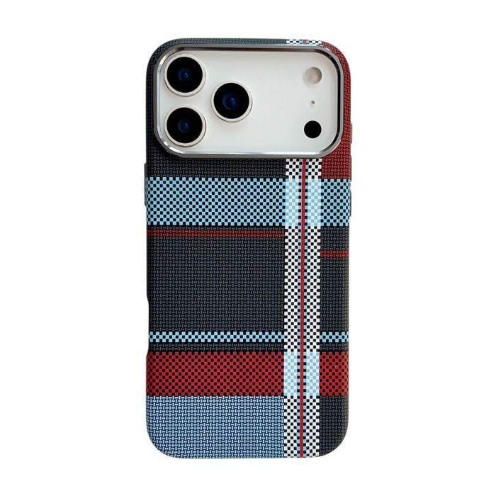 Warm Flannel Plaid Cloth Case iPhone 17 Pro Max - Three