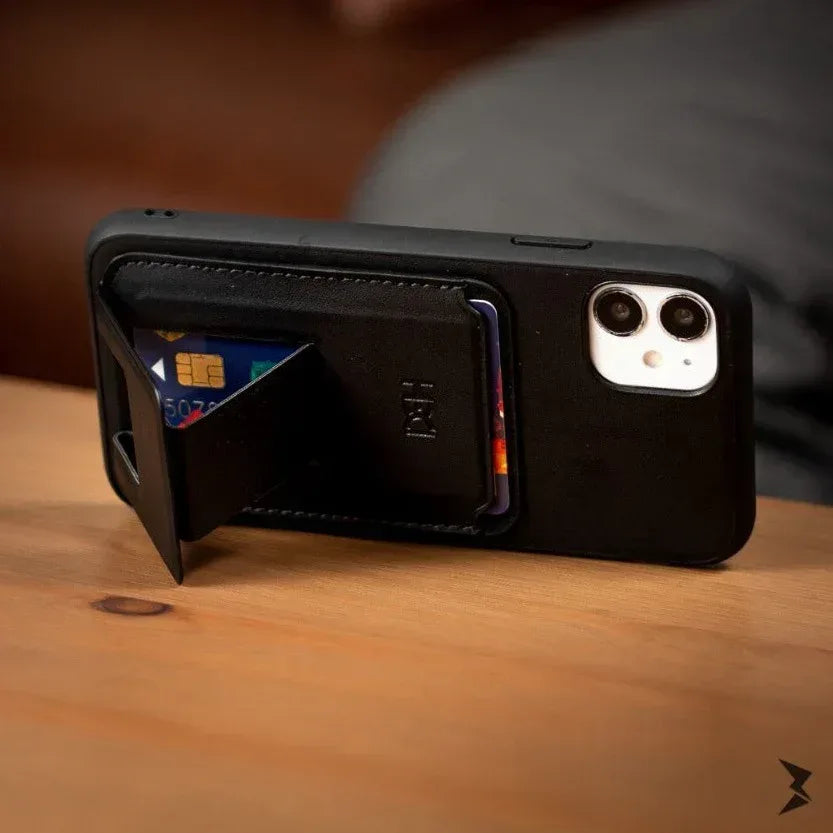 HDD Magnetic Stand Card Leather Case iPhone 11 - Three