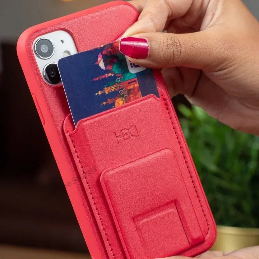 HDD Magnetic Stand Card Leather Case iPhone 11 - Three