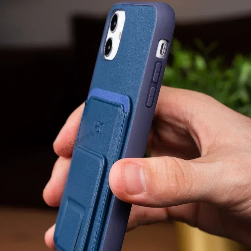 HDD Magnetic Stand Card Leather Case iPhone 11 - Three