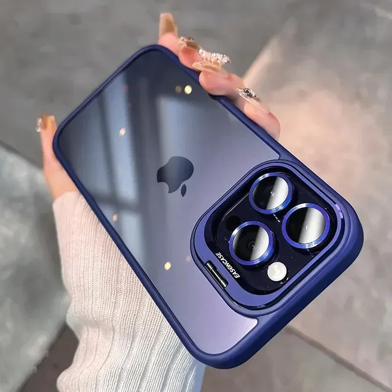 Bracket With Lens Film Case iPhone 15 Pro - Three