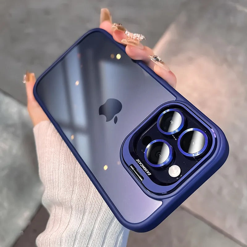 Bracket With Lens Film Case iPhone 15 Pro Max