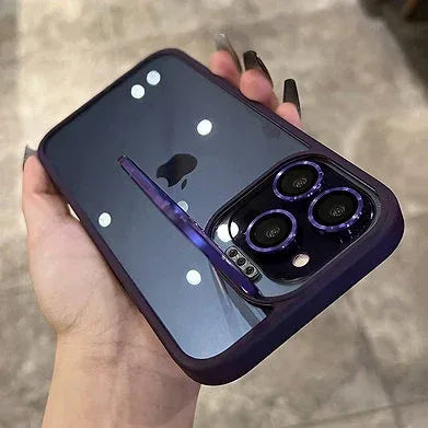 Bracket With Lens Film Case iPhone 15 Pro Max - Three