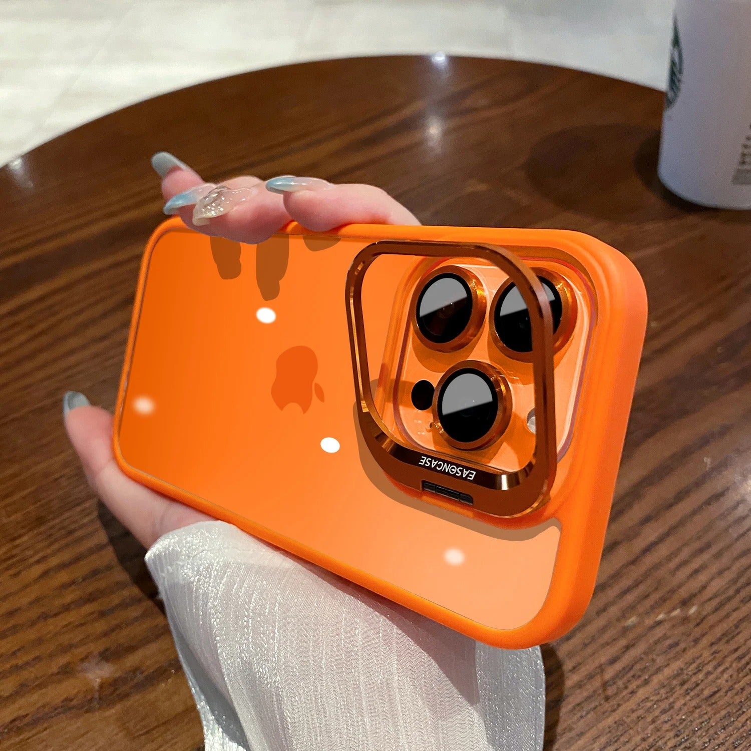 Bracket With Lens Film Case iPhone 15 Pro