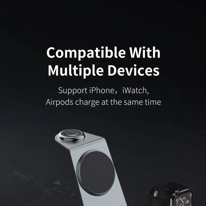 Maxco 3 in 1 Multi-Function Wireless Charger 15W MW05 - Three