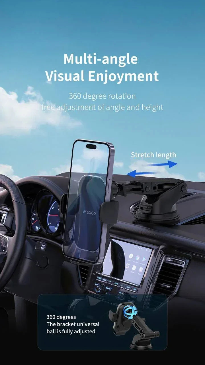 Maxco Wireless Charging Car Holder 15W MZ02 - Three