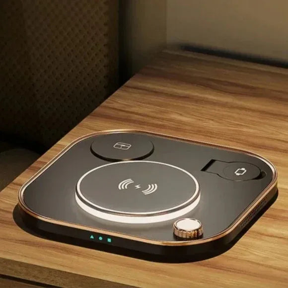 3 in1 Wireless Charging Station With Lamp X3 - Three