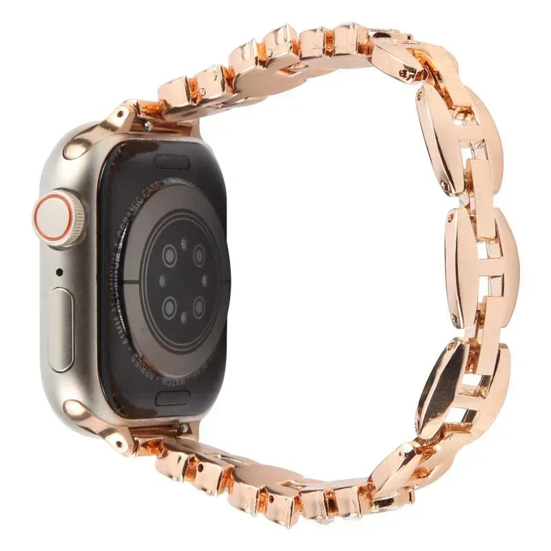 Leaf Diamond Metal Band For Apple Watch - Three