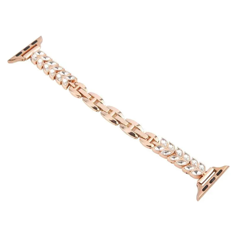 Leaf Diamond Metal Band For Apple Watch - Three