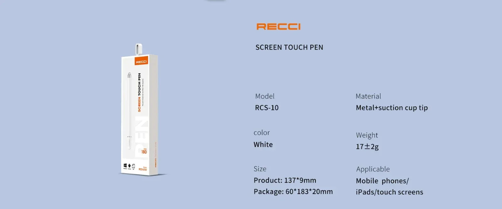 Recci Screen Touch Pen RCS-10 - Three