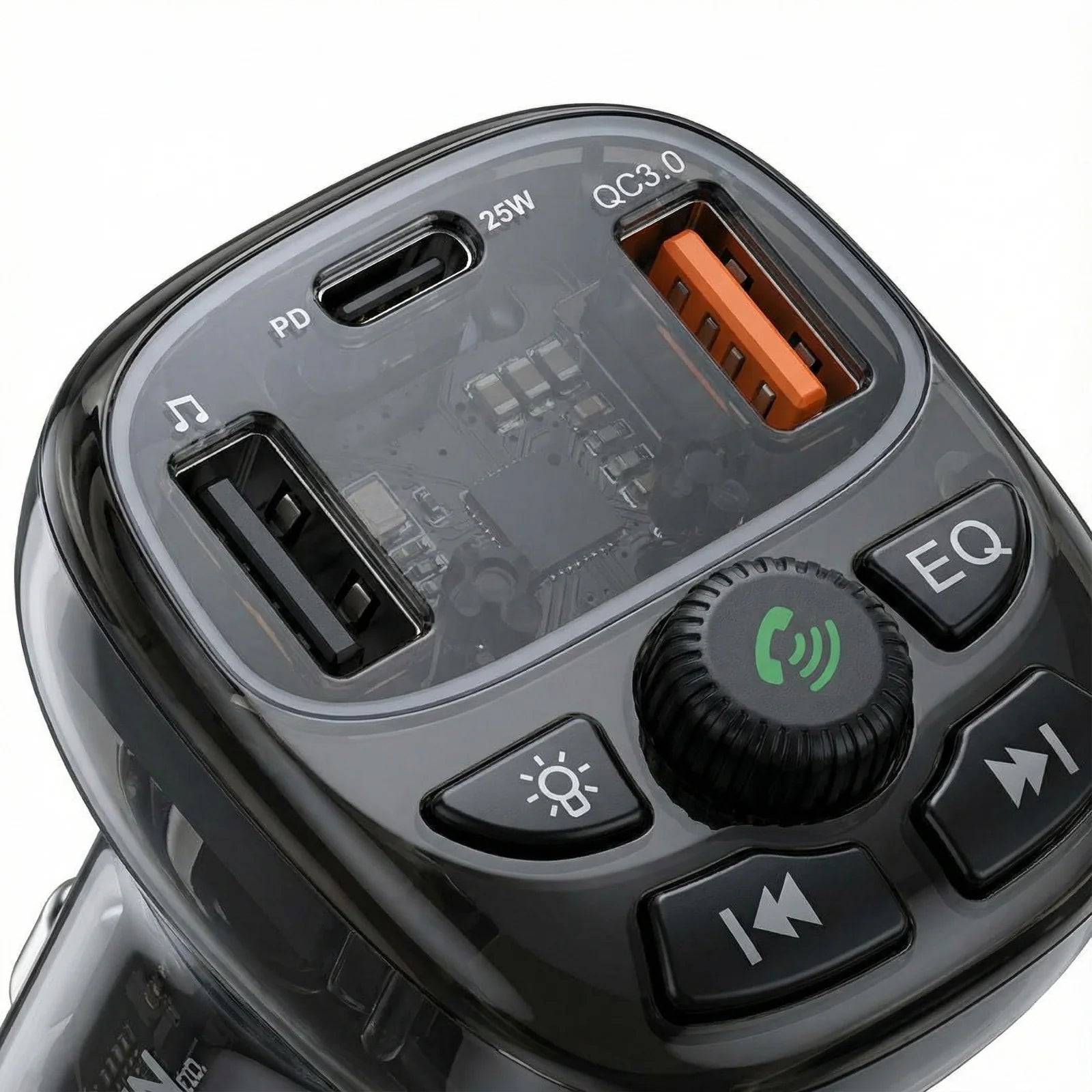GREEN LED MP3 Car Charger 55W GE-Y085