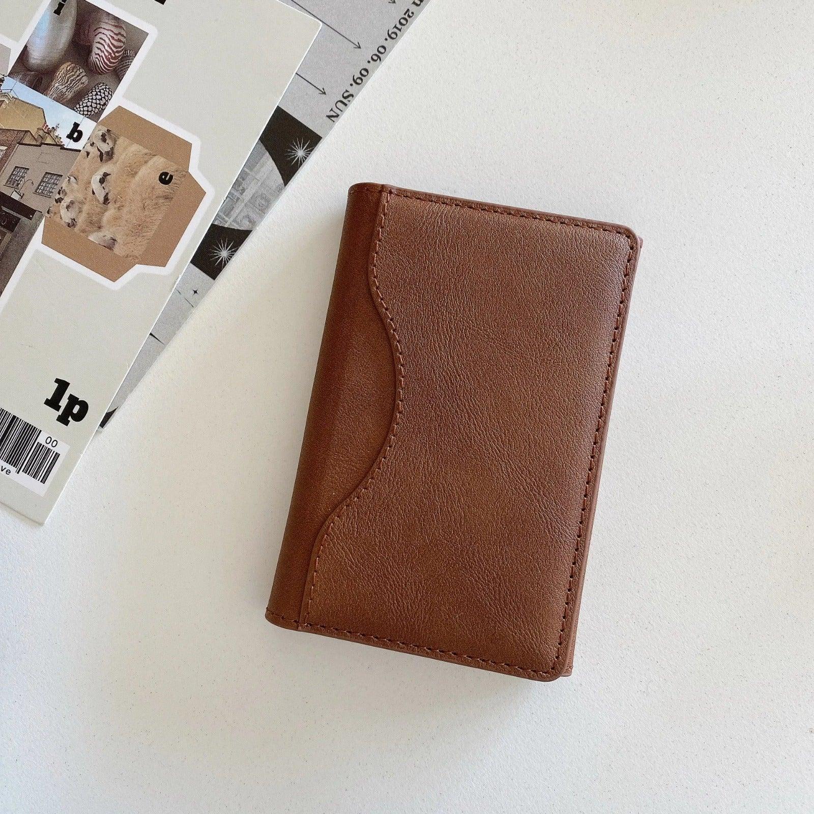 Triple Fold Leather MagSafe Wallet Card Holder - Three