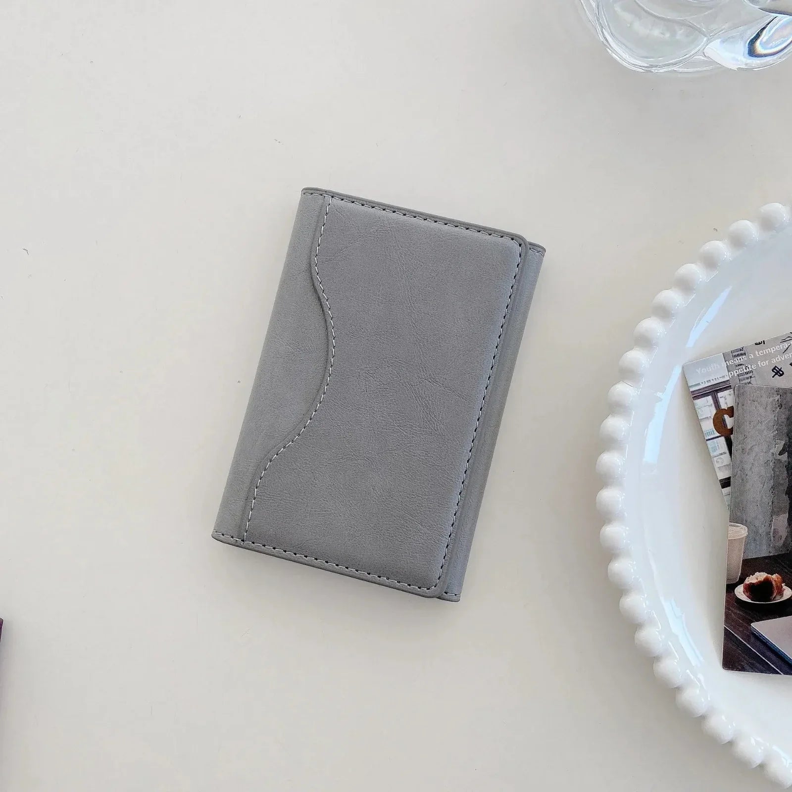 Triple Fold Leather MagSafe Wallet Card Holder - Three