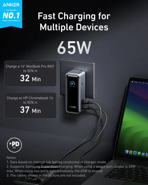 Anker Prime 9600mAh Power Bank 65W A1339