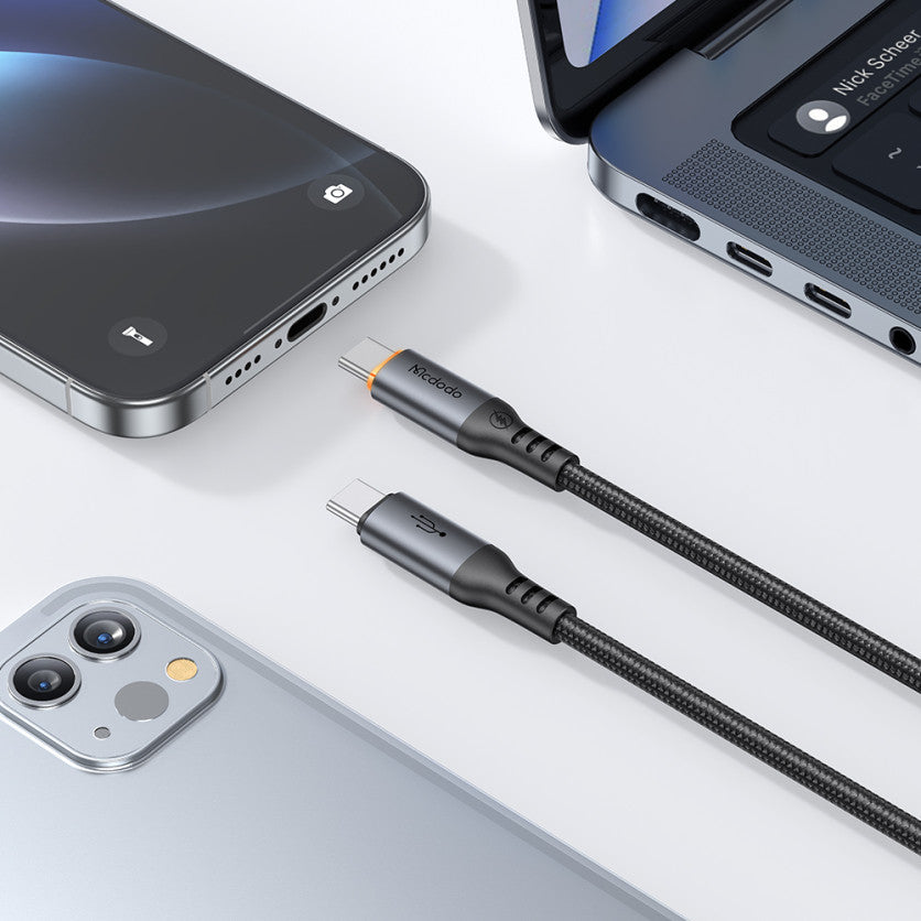 Macdodo 100W USB-C TO C AUTO POWER OFF PD CABLE 1.2M CA2040