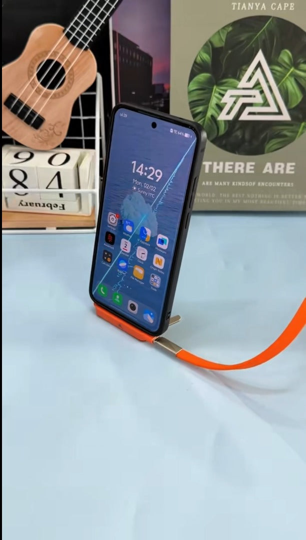 2-in-1 Fast Charging Cable 240W Doubles Phone Stand