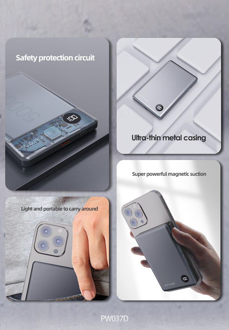 Lenyes Ultra-Slim Power Bank 10000 mAh PW037D