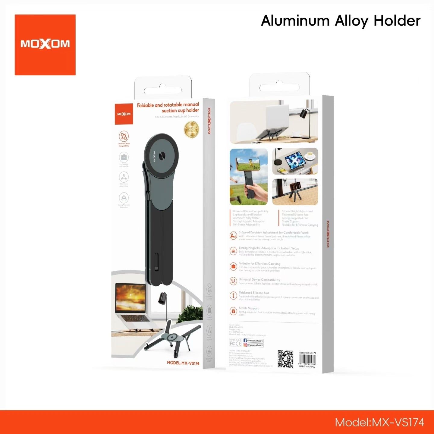 MOXOM 3 in 1 Magnetic Stand MX-VS174