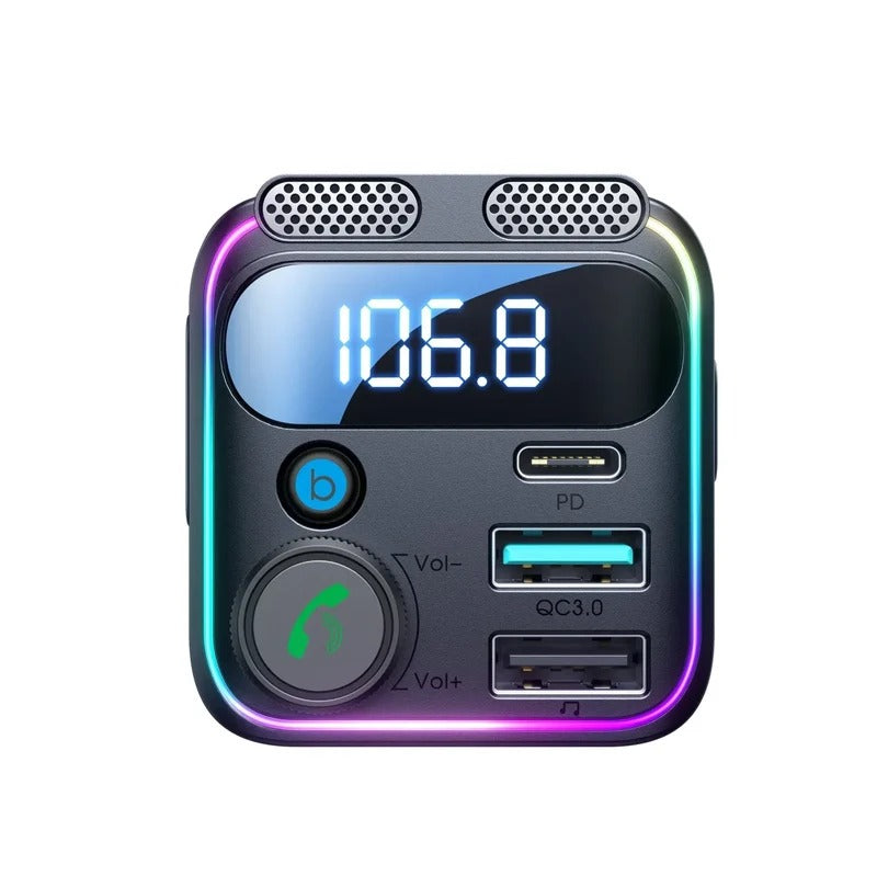 Joyroom 81W Dual-Mic Car Charger FM Transmitter JR-CCB01