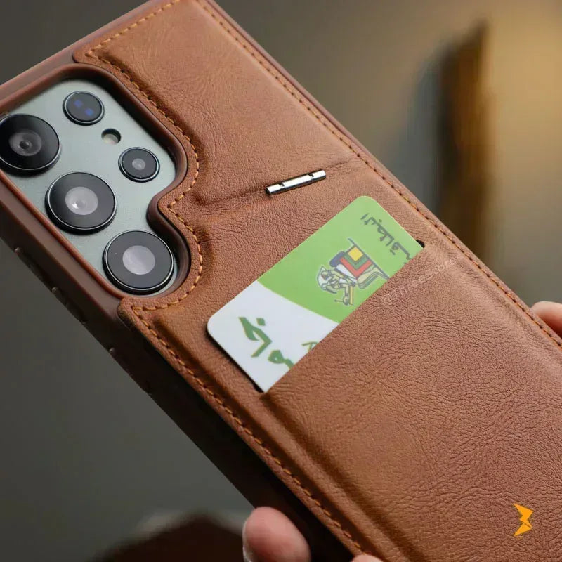Wing Leather Wallet Magsafe Case Samsung S25 Ultra - Three