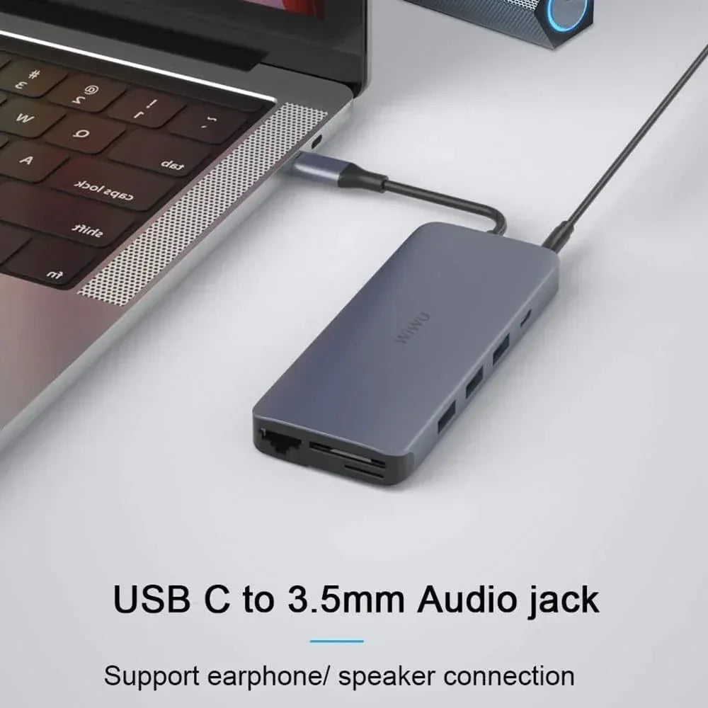 Wiwu Alpha Type-C To 12 in 1 Usb-C Converter - Three