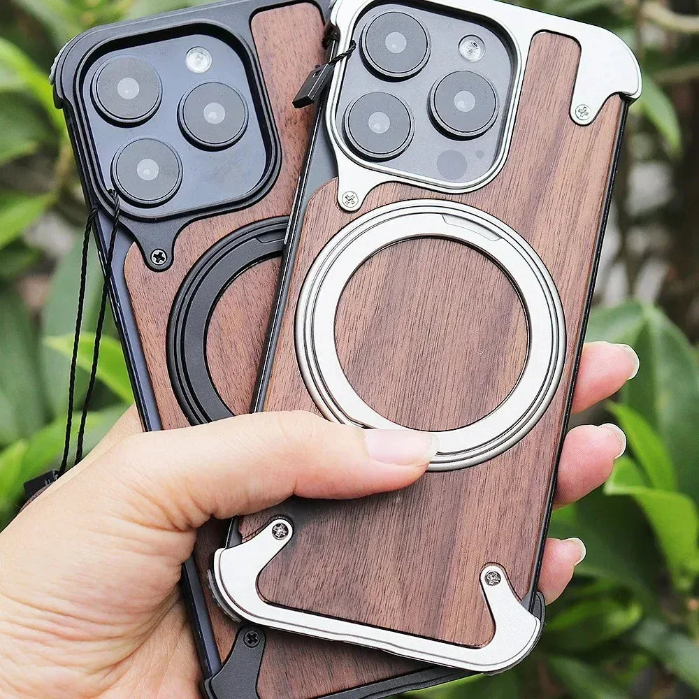 Wonders Wood Magsafe Case iPhone 15 Pro Max - Three