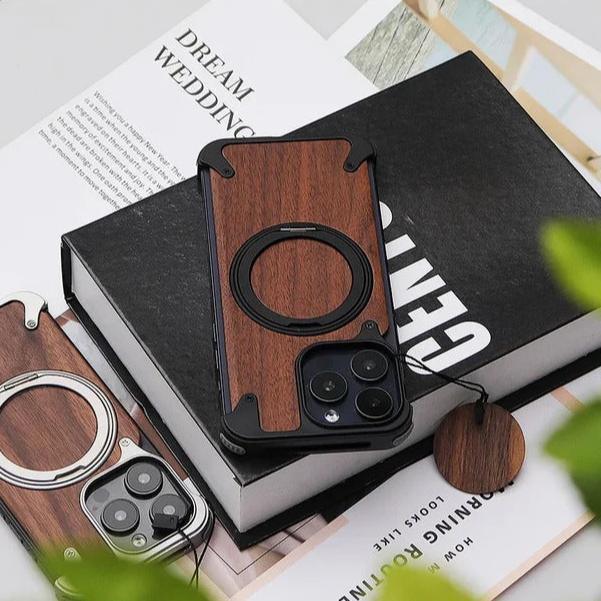 Wonders Wood Magsafe Case iPhone 15 Pro Max - Three