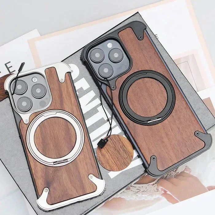 Wonders Wood Magsafe Case iPhone 15 Pro Max - Three