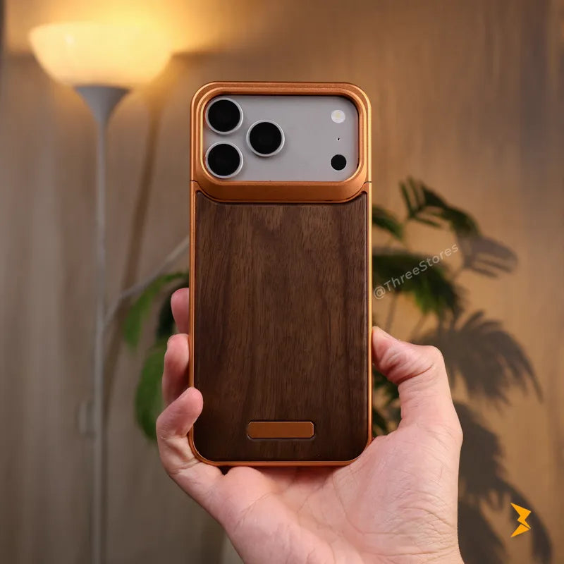 Expander Wooden Metal Case iPhone 17 Pro Max