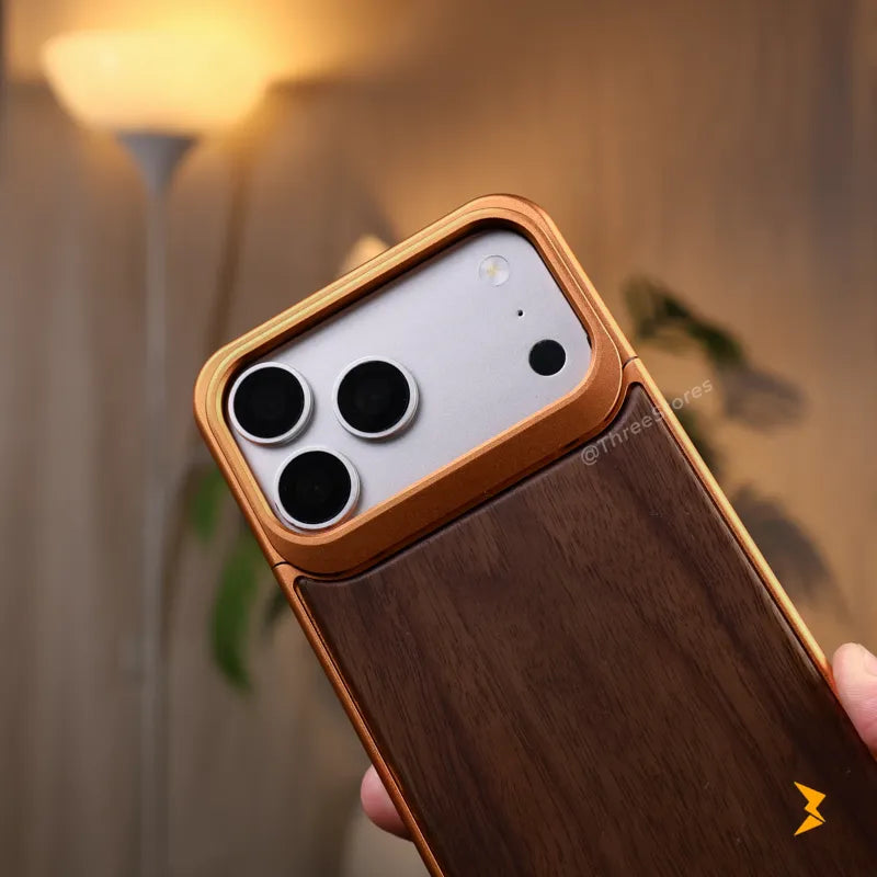 Expander Wooden Metal Case iPhone 17 Pro Max