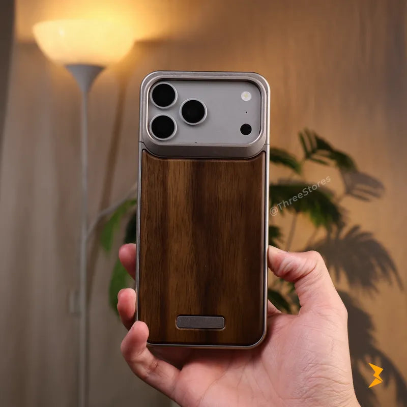 Expander Wooden Metal Case iPhone 17 Pro Max