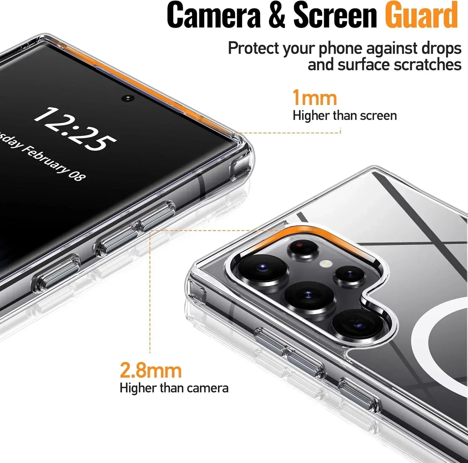 X-Level Clear Magsafe Case Samsung S25 Ultra - Three