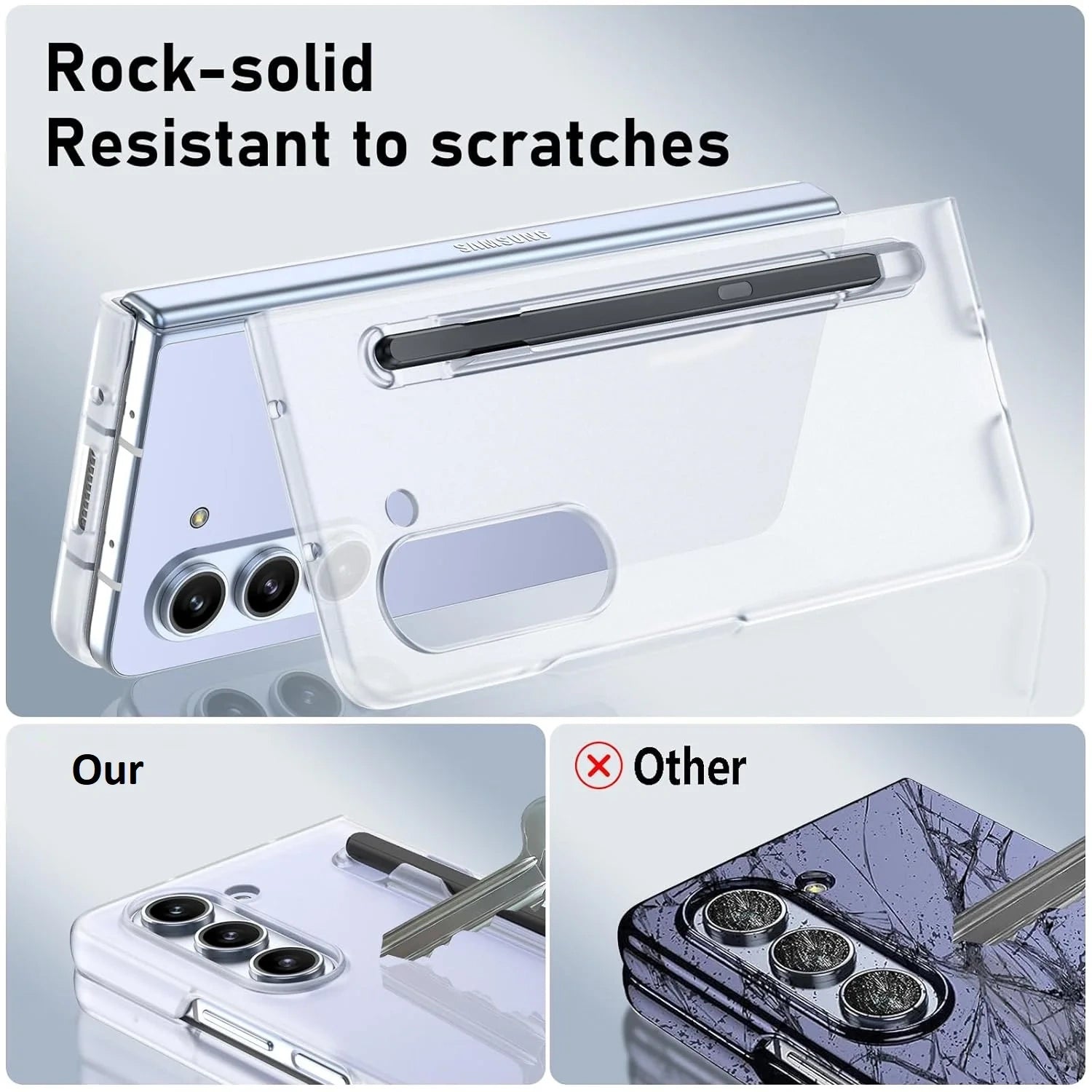 XPen Transparent Case Samsung Z Fold 5