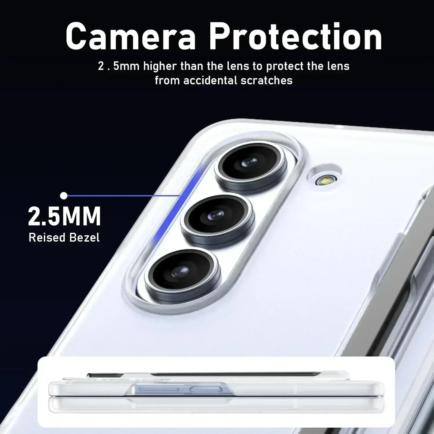 XPen Transparent Case Samsung Z Fold 4 - Three