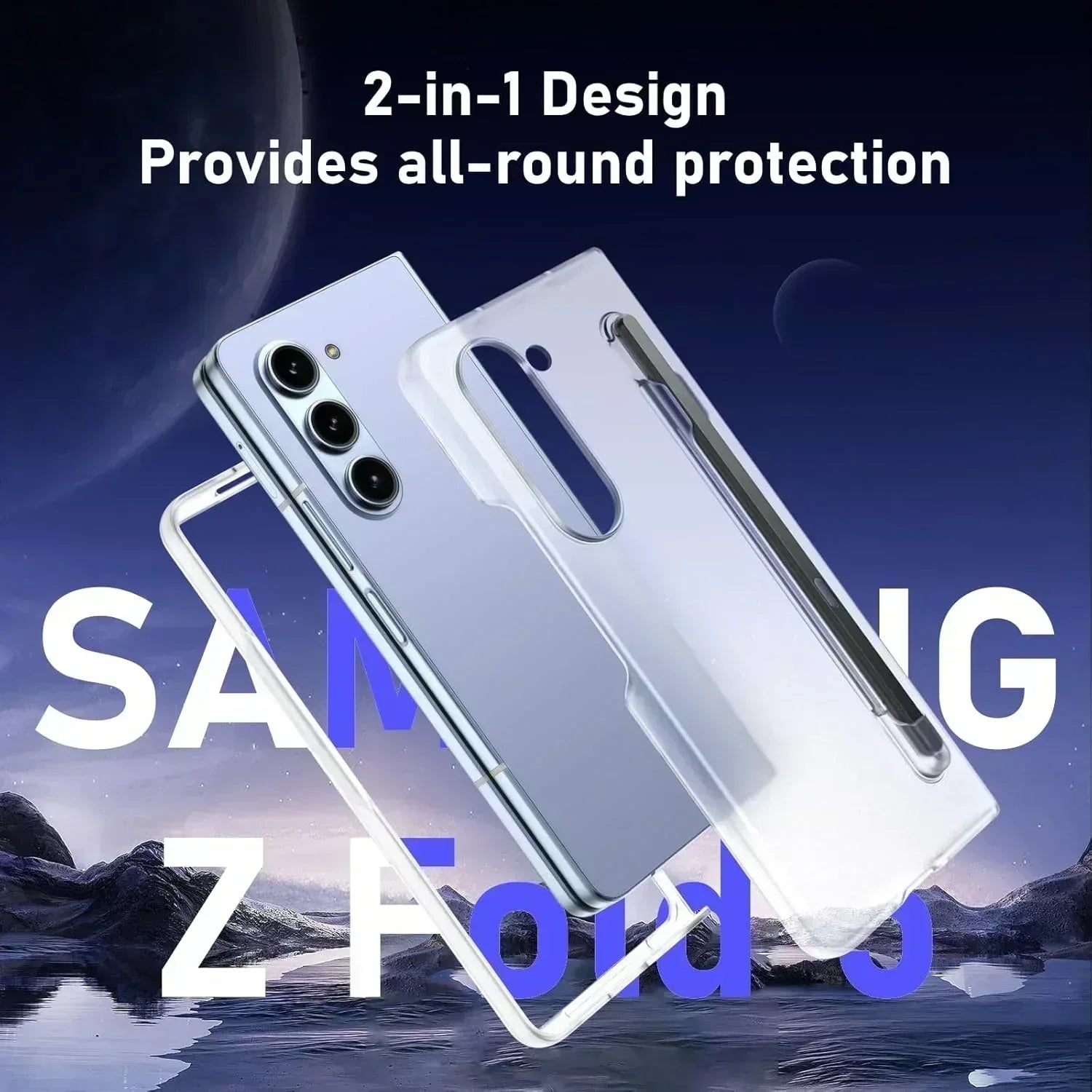 XPen Transparent Case Samsung Z Fold 4 - Three