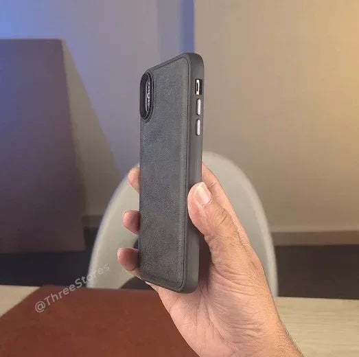 Black Leather Case iPhone X Max - Three
