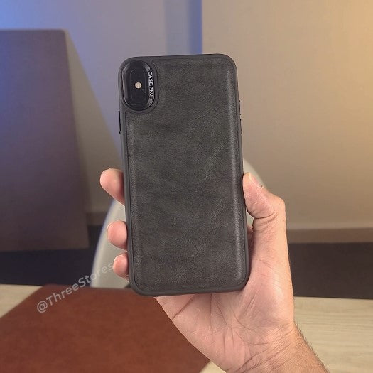 Black Leather Case iPhone X Max