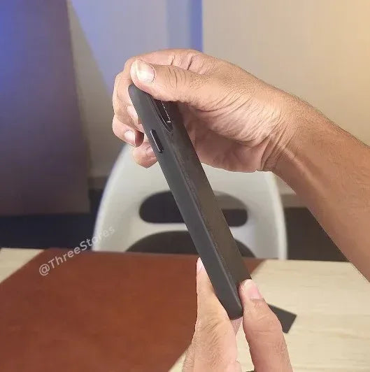 Black Leather Case iPhone X - Three