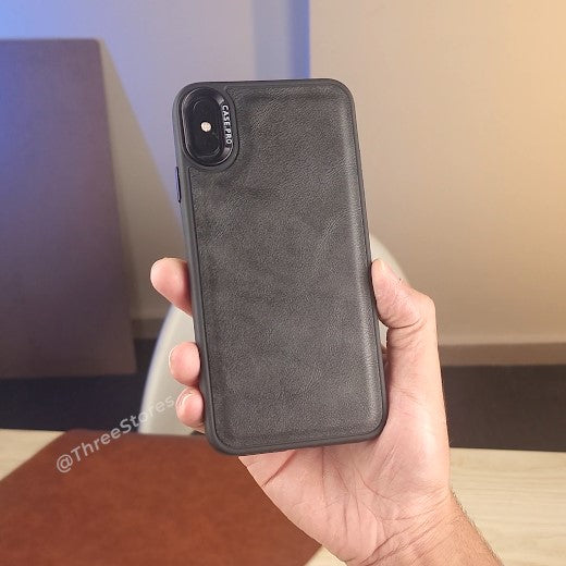 Black Leather Case iPhone X