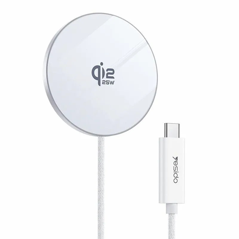 YESIDO QI2.2 Ultra Thin Magnetic Wireless Charger 25W DS41