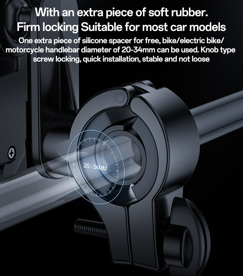 Yesido 360 Degree Universal Ball Adjustment Mechanical Locking Stable Bicycle Phone Holder C331