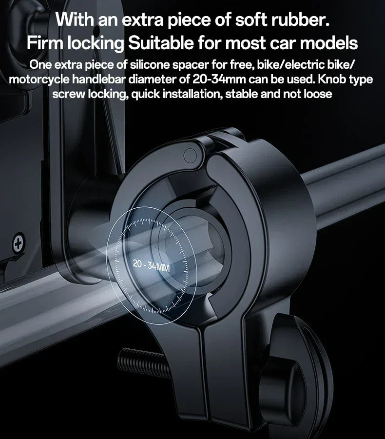 Yesido 360 Degree Universal Ball Adjustment Mechanical Locking Stable Bicycle Phone Holder C331 - Three