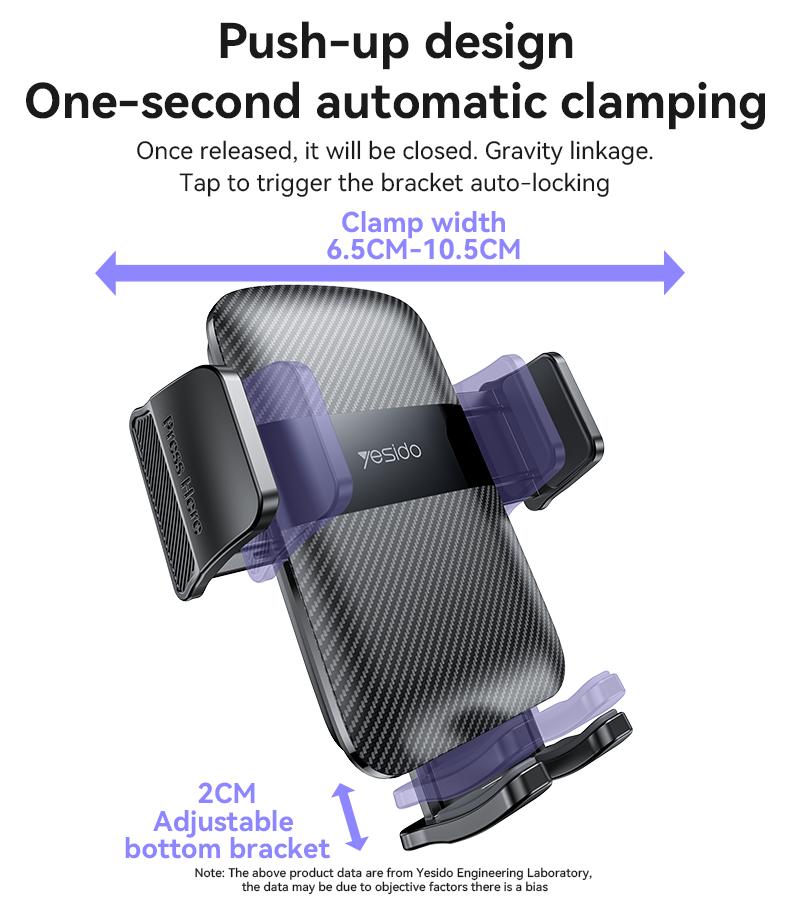 Yesido Car Phone Holder 360-Degree Rotation Air Vent Mount C251