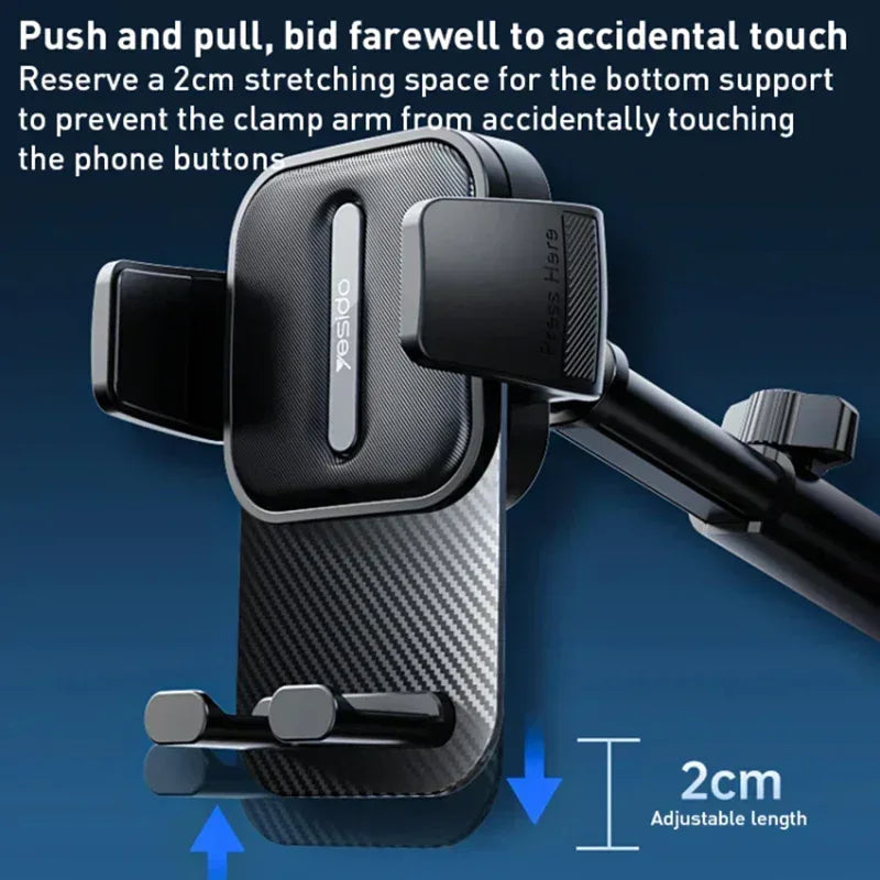 Yesido Suction Cup Telescopic Car Phone Holder C174 - Three