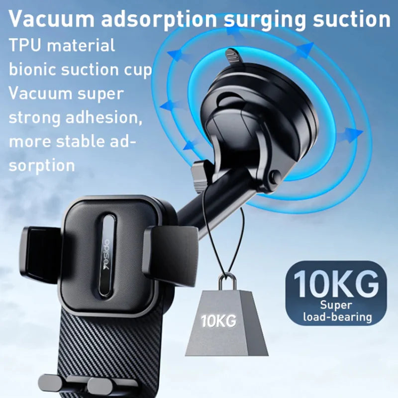 Yesido Suction Cup Telescopic Car Phone Holder C174