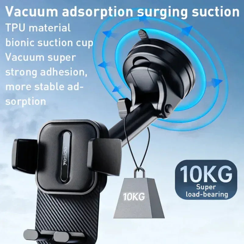 Yesido Suction Cup Telescopic Car Phone Holder C174 - Three