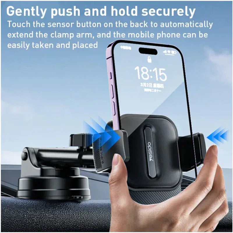 Yesido Suction Cup Telescopic Car Phone Holder C174 - Three