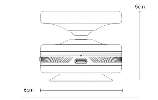 Yesido VacuumCup Magsafe Holder with Ball Head C224
